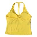 Damen Sporttop mit Kragen, Polstern und V-Ausschnitt, offenen Rücken und zwei Bändern in der Mitte des Rückens für Yoga, Pilates 6