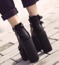 Damen Stiefeletten auf Plattform A649 6
