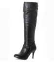 Damen-Stiletto-Stiefel aus Leder J1723 7