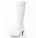 Damen-Stiletto-Stiefel aus Leder J1723 8