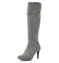 Damen-Stiletto-Stiefel aus Wildleder J2399 8