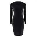 Damen-Stretchkleid mit langen Ärmeln 4