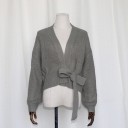 Damen-Strickpullover mit Bindeband 1