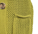 Damen Strickweste mit V-Ausschnitt und Taschen Einfarbige stylische Weste mit Knopfverschluss Bequemer Polyesterpullover in verschiedenen Farben 2