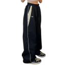 Damen Sweatpants Einfarbig mit Streifen Mit Kordelzug Material Polyester Bequeme Freizeithosen für den täglichen Gebrauch 4