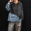 Damen-Sweatshirt mit Denim-Einsatz 5