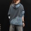 Damen-Sweatshirt mit Denim-Einsatz 2