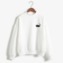 Damen-Sweatshirt mit Katze 1