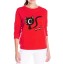 Damen-Sweatshirt mit Katzenprint B21 1