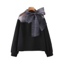 Damen-Sweatshirt mit Schleife 4