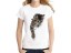 Damen-T-Shirt 3D mit einer Katze J539 6