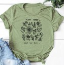 Damen-T-Shirt mit Blumen A221 10