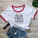 Damen-T-Shirt mit Blumen A221 7