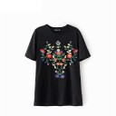 Damen-T-Shirt mit Blumen A960 5