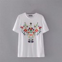 Damen-T-Shirt mit Blumen A960 6