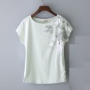 Damen-T-Shirt mit Blumen B258 3