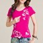 Damen-T-Shirt mit Blumen B369 2