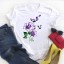 Damen-T-Shirt mit Blumenmotiv 4