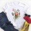 Damen-T-Shirt mit Blumenmotiv 12