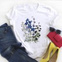 Damen-T-Shirt mit Blumenmotiv 5