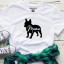 Damen-T-Shirt mit Bulldoggen-Print 4