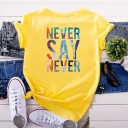 Damen-T-Shirt mit buntem Aufdruck B190 7