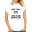 Damen-T-Shirt mit einer Katze B102 3