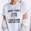 Damen-T-Shirt mit einer Katze B102 1