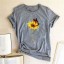 Damen-T-Shirt mit einer Sonnenblume 4