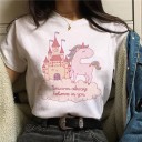 Damen-T-Shirt mit Einhorn-Aufdruck B305 4