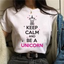 Damen-T-Shirt mit Einhorn-Aufdruck B305 22