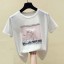 Damen-T-Shirt mit Fahrradaufdruck B113 5