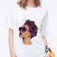 Damen-T-Shirt mit Gesichtsaufdruck 12