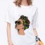 Damen-T-Shirt mit Gesichtsaufdruck 8