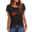 Damen-T-Shirt mit Gitarren-Print 11