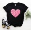 Damen-T-Shirt mit Herz-Print 1