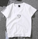 Damen-T-Shirt mit Herzdruck B389 1
