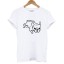 Damen-T-Shirt mit Hundeaufdruck A953 6