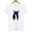 Damen-T-Shirt mit Hundeaufdruck A953 2