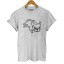 Damen-T-Shirt mit Hundeaufdruck A953 7