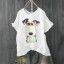 Damen-T-Shirt mit Hundeaufdruck 6