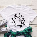 Damen-T-Shirt mit Igel-Print 4