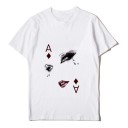 Damen-T-Shirt mit Kartenmotiv 12