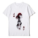 Damen-T-Shirt mit Kartenmotiv 12