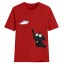 Damen-T-Shirt mit Katze A793 9