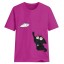 Damen-T-Shirt mit Katze A793 11