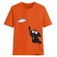 Damen-T-Shirt mit Katze A793 12