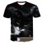 Damen-T-Shirt mit Katzenprint 15