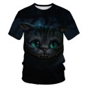 Damen-T-Shirt mit Katzenprint 14