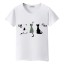 Damen-T-Shirt mit Katzenprint 2